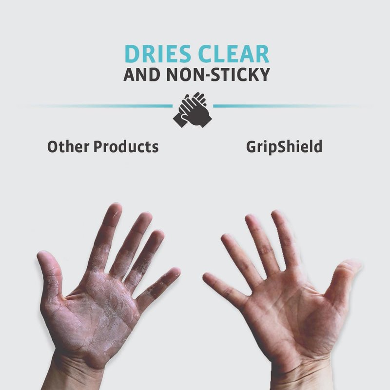 2Toms GripShield, Non-Sticky Grip Enhancer, Dry Grip Solution for Sweaty Hands, Tennis, Pickleball, Golf, Pole Dancing, and Gaming, 6 Single-Use Packets