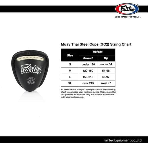 Fairtex Muay Thai GC2 Groin Steep Cup for Combat Sports | Muay Thai & Kickboxing Groin Protection for Men, Youth, & Boys Stainless Steel & Adjustable Fit (XLarge-Blue)