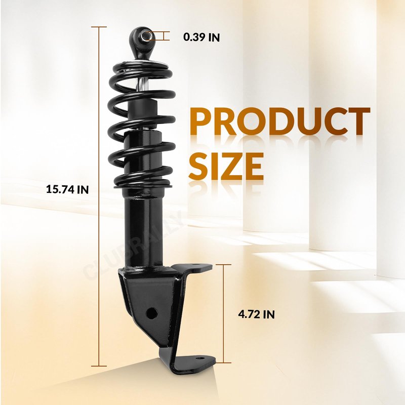 CLUBRALLY Front Shocks Absorber Set Applicable to Yamaha Drive G29 Golf Carts Passenger Side and Driver Side, OEM#JW2-F3390-00-00, JW2-F3350-00