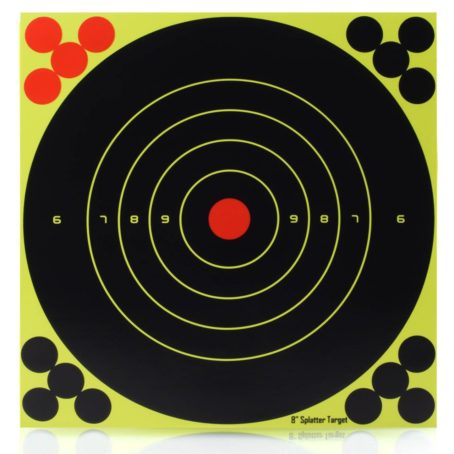 SKLK-SEL 8 Inch Splatter Targets, Adhesive Shooting Target Stickers with Yellow Effect for BB Gun, Pellet Gun, Airsoft, Pistol, Rifle Shooting Practice-20PCS