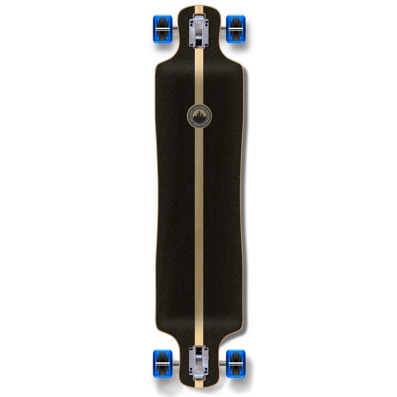 Yocaher Beach Complete Lowrider Skateboards Longboard 40.75“ x 9.5" w/Premium 80A Grip Tape Aluminum Truck ABEC-9 Bearing 70mm Skateboard Wheels (Complete - Lowrider - Beach)