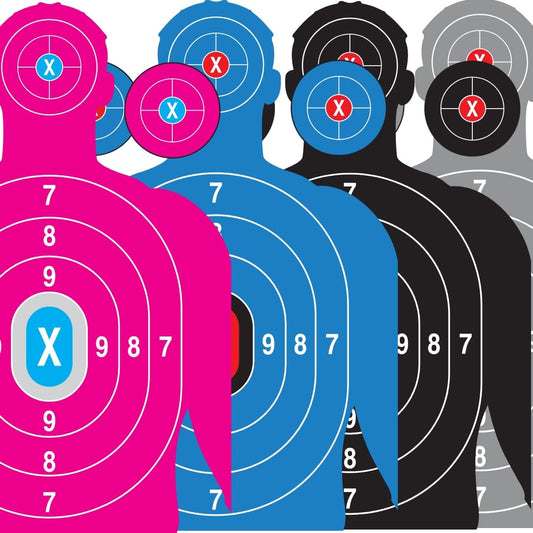 Heavy Duty Shooting Targets Paper - Targets for Shooting Range - Indoors & Outdoor Targets for Shooting Rifle - Gun Range Targets for Pistol Shooting - Handgun Shooting Range Accessories, 40