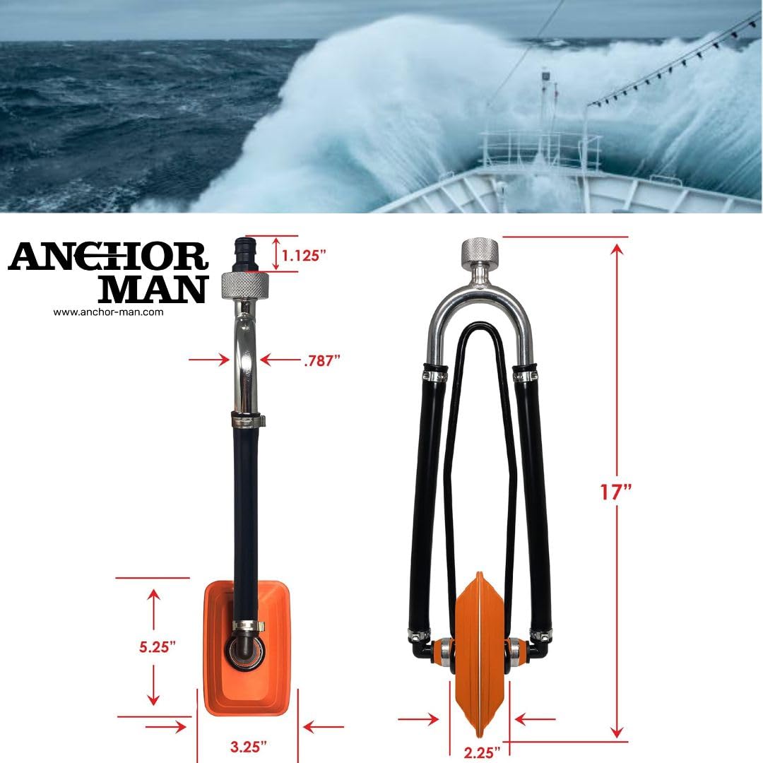 Anchor Man Outboard Motor Muffs Dual Feed Boat Motor Flusher, Water Muffs for Outboard Motor Flushing & Winterizing