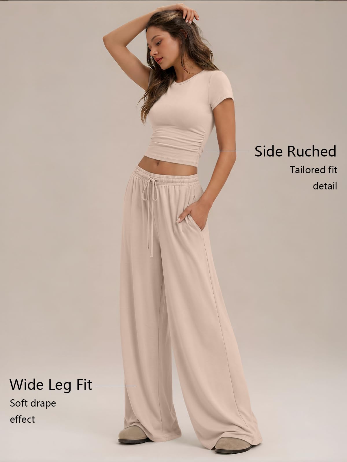 Trendy Queen Women's 2 Piece Matching Summer Lounge Set with Pockets
