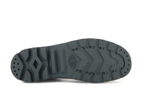 Palladium Men's Pampa Hi Boot, Vegan Canvas Lace Up Boot, Gray Flannel, 7 M