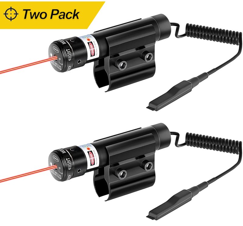 2PCS Laser Sight Fit Salt Gun 2.0, 3.0, 4.0 Laser Sight for Airsoft, Laser Attachment & BB Pump's Accessories for Indoor and Outdoor Shooting