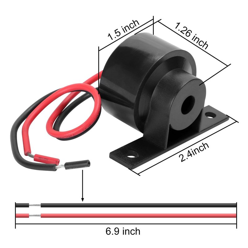 Roykaw Golf Cart Reverse Buzzer, Buzzer Alarm for EZGO RXV 2008-Up G&E & 2010-Up 2 Five Models, Continuous Sounder Electronic Reverse Buzzer,OEM# 608899 607912