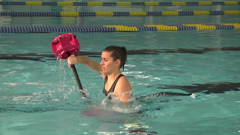 Hydrorevolution Ultimate Pool Exercise Bundle - Medium Resistance Water Weights & Aqualogix Fins | Pink Bells & Barbell Set