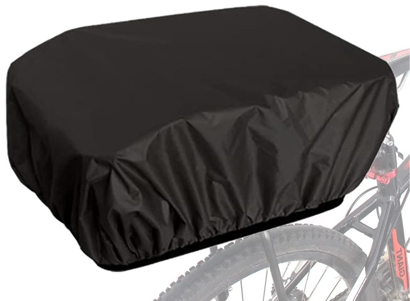 VAOLOAV Bicycle Rear Rack Rain Cover Bike Trunk Rain Cover 35L Black