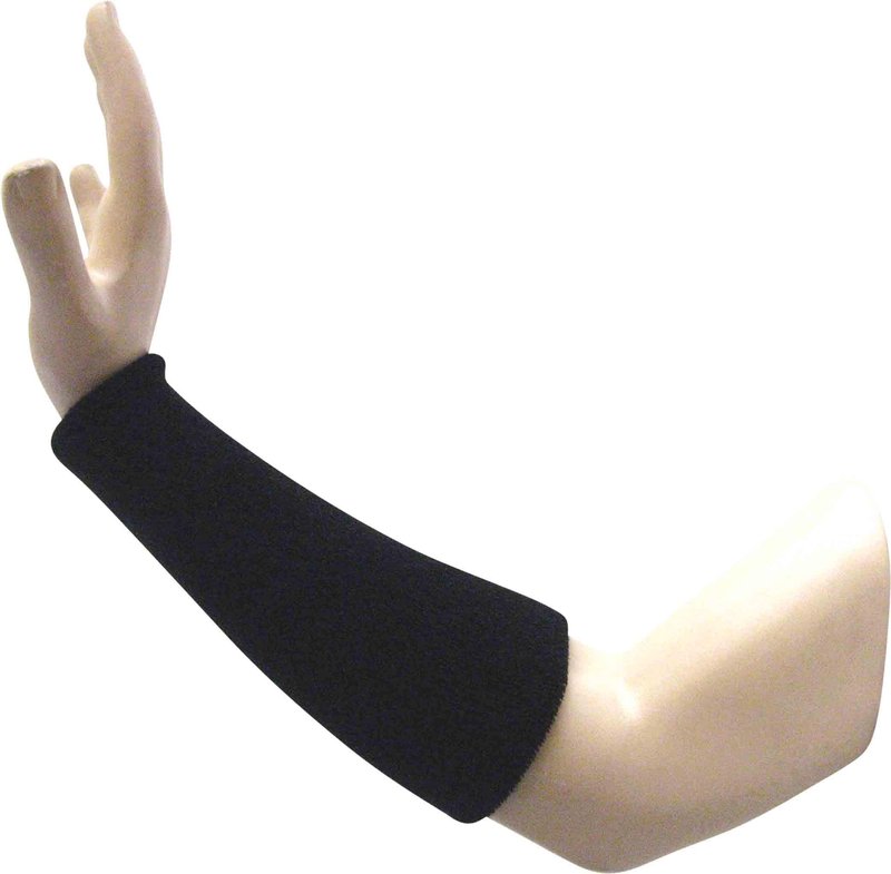 Couver Premium Athletic 9inch Thick Cotton Terry Cloth Elbow Wrist Sweatband - Black