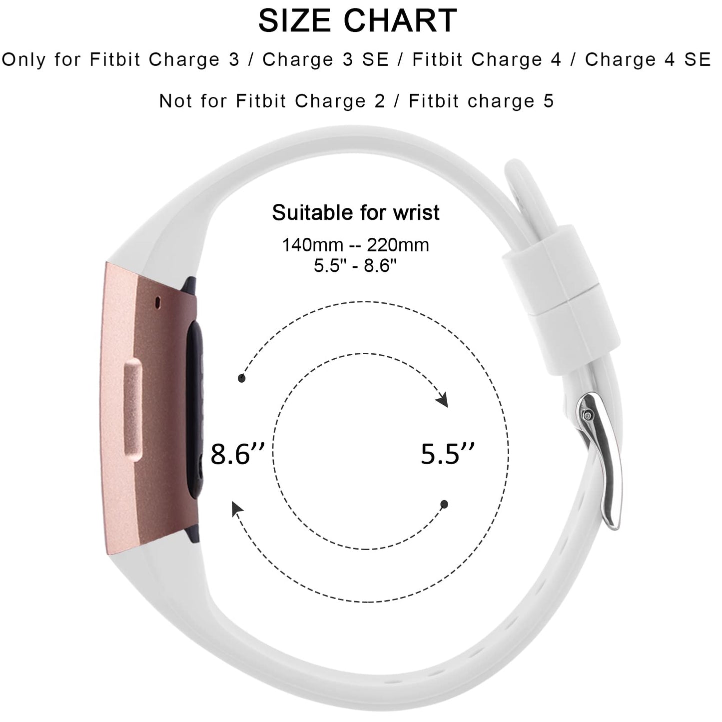 6 Pack Slim Soft Silicone Wristbands Compatible with Fitbit Charge 4 Bands, Sports Replacement Straps for Fitbit Charge 4 / Fitbit Charge 3 / Charge 4 SE/Charge 3 SE Women Men (6 Pack C)