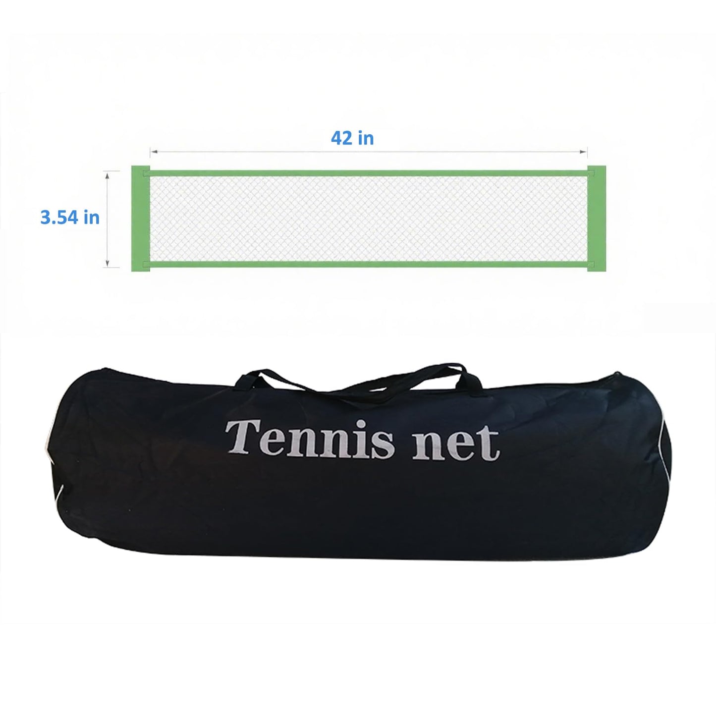 PreAsion 42FT Professional Tennis Net - 12.7m x 1.07m, Heavy-Duty Nylon & PE Construction, UV-Resistant, with Galvanized Steel Rope & Copper Grommets for Indoor/Outdoor Tennis Courts
