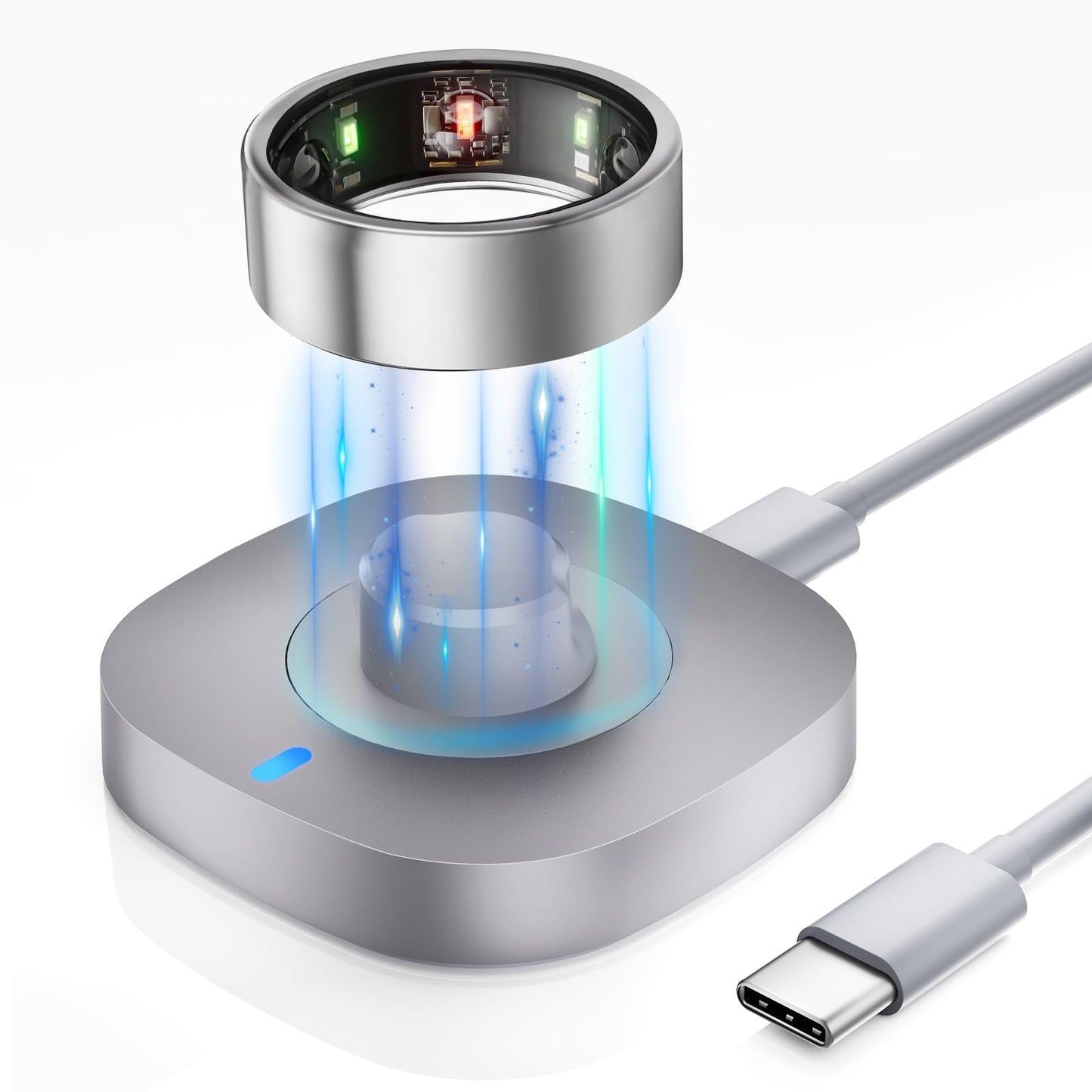 Compatible with Aura-Ring Gen 3 Charger - Size 6 - Charging Dock and USB-C Cable Replacement Accessories