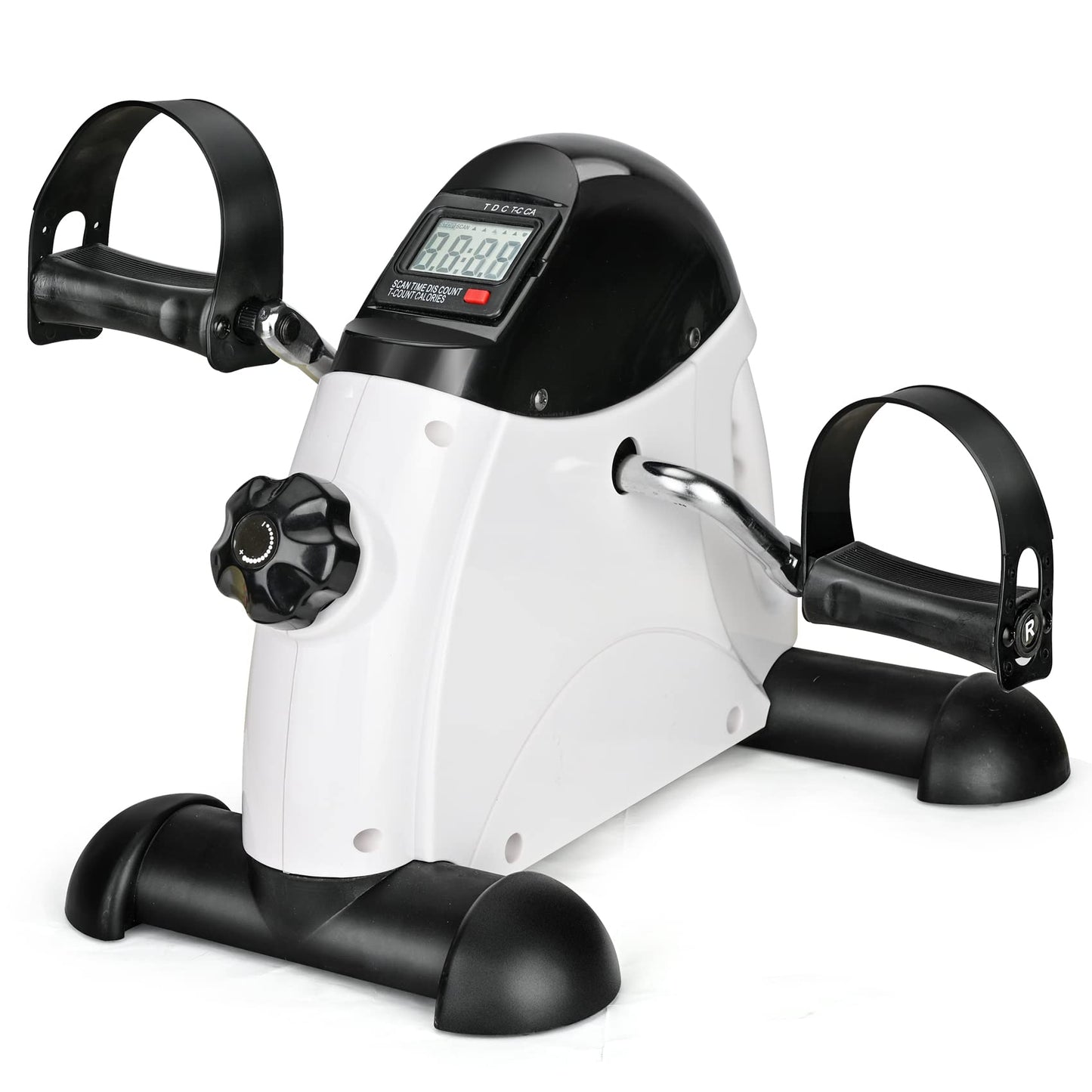 Under Desk Bike Pedal Exerciser Portable Home Exercise Bike Pedal Exerciser Foot Peddler Portable Therapy Bicycle Leg Peddler Portable Mini Cycle Bike for Hands Arm Trainer
