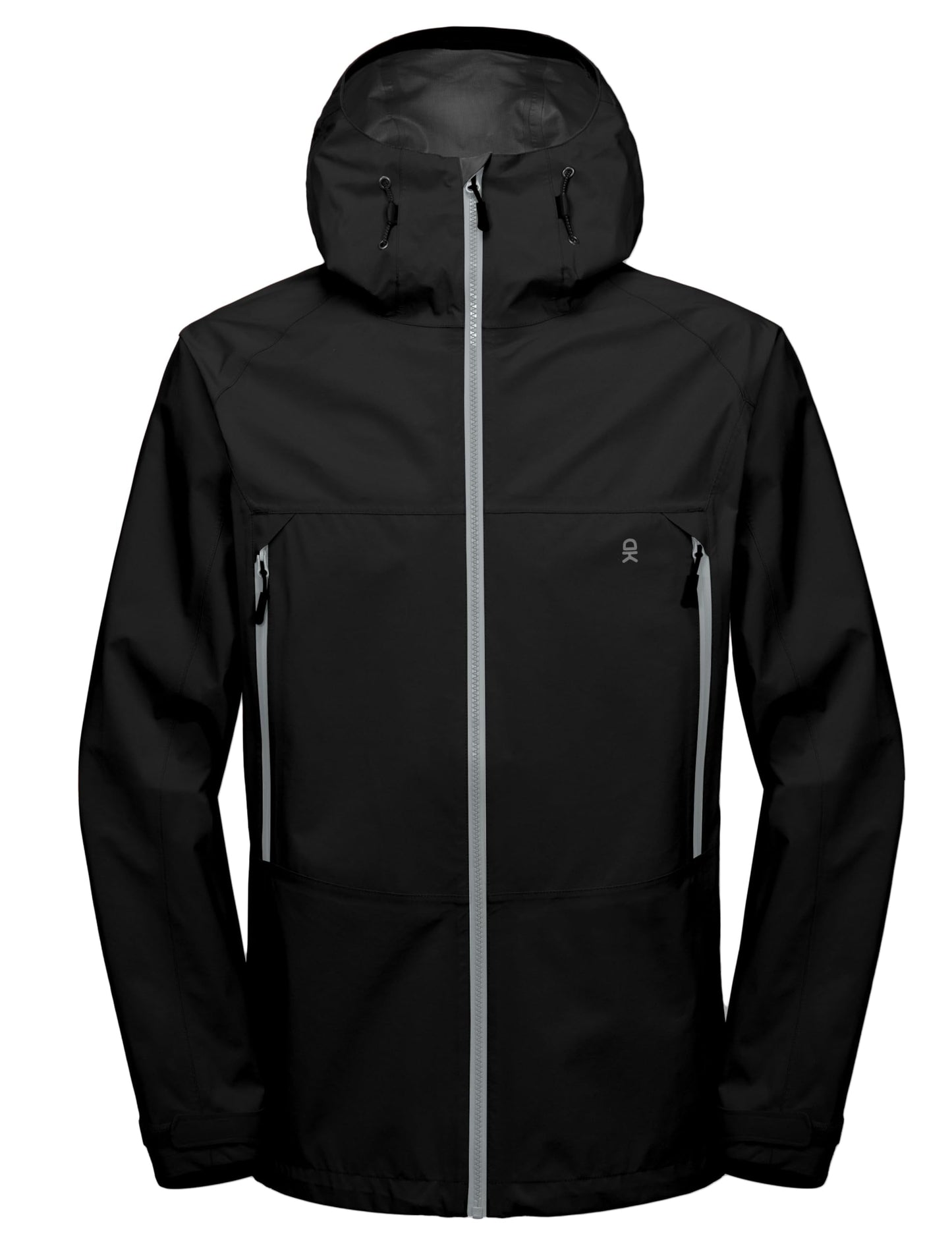 Little Donkey Andy Men's Waterproof Outdoor Hard Shell Breathable Jacket Travelling Sports Coat Black S