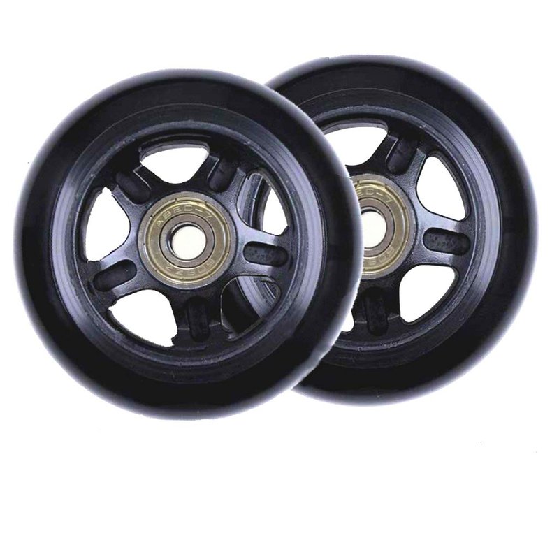 ORO 1 Pair Luggage Wheels Replacement 70mm Case Wheels with 8mm Bearings for Suitcase and Inline Outdoor Skate and Caster Board (70 * 19mm)