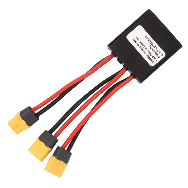 Dual Battery Adapter for E-Bike Dual Battery Parallel Module Converter 20V 72V Battery Discharge System Dual Battery Pack Balancer Dual Battery Connector Convertidores