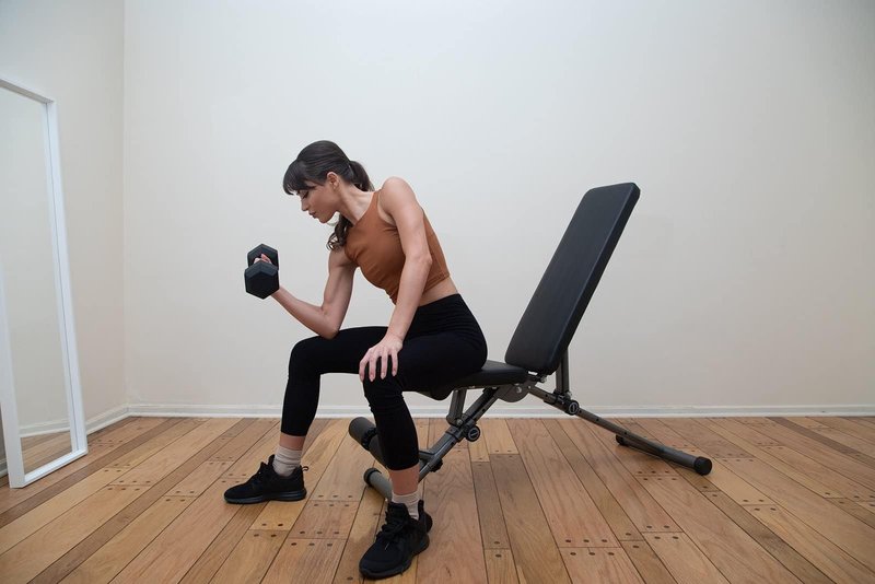 KEWLTAX Exercise Weight Bench Foldable and Easy to Carry Adjustable Strength Workout Weight Bench