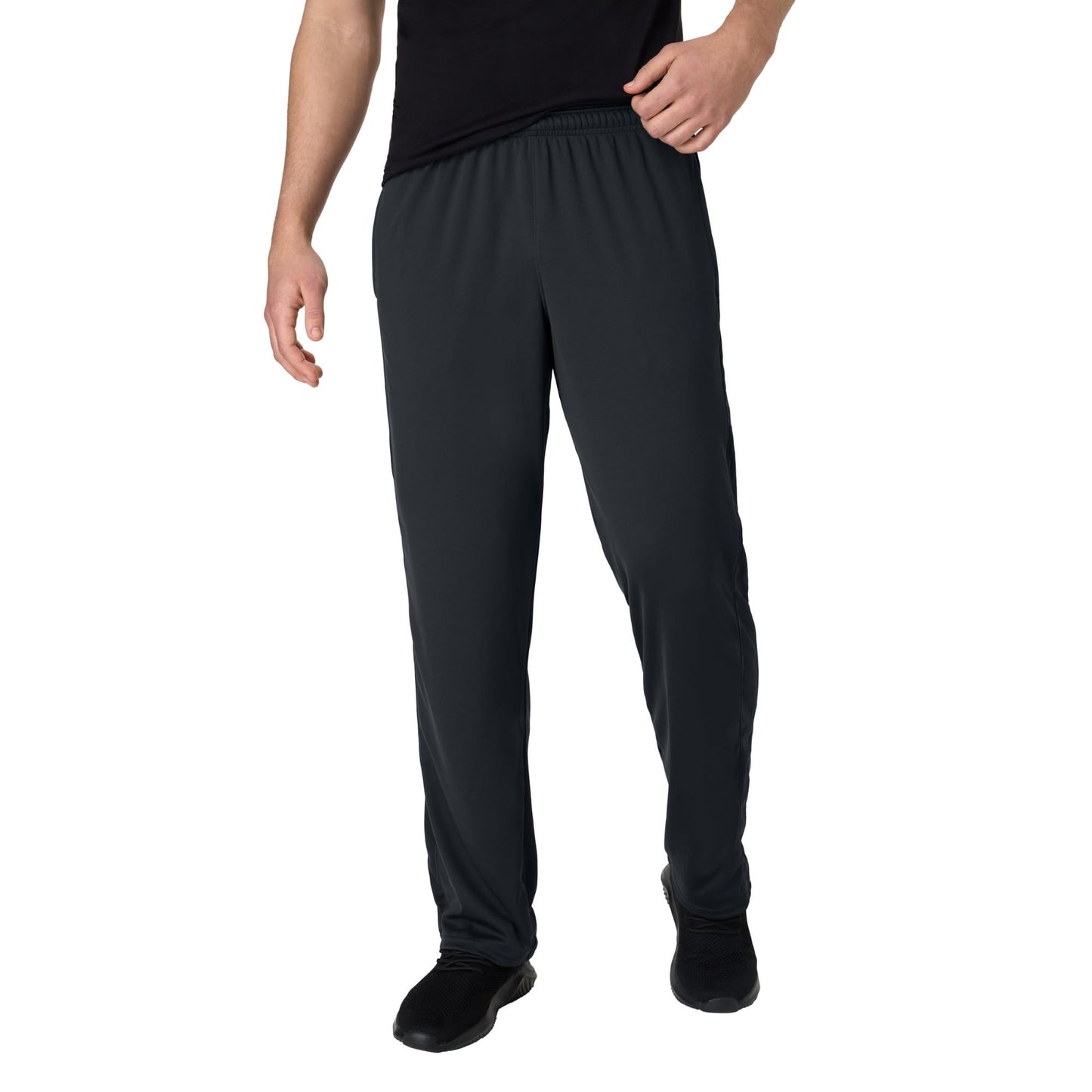 Hanes mens Sport X-temp Performance Training With Pockets Pants, Black, X-Large US