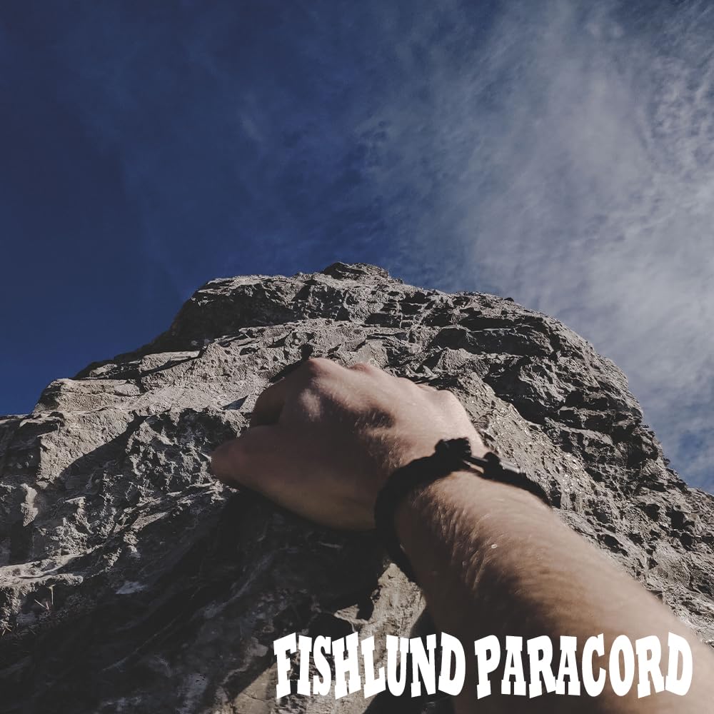 FISHLUND Paracord 550 lb, 7 Strand Paracord Rope 250ft 4mm, Nylon Parachute Cord for Camping, Neon Orange
