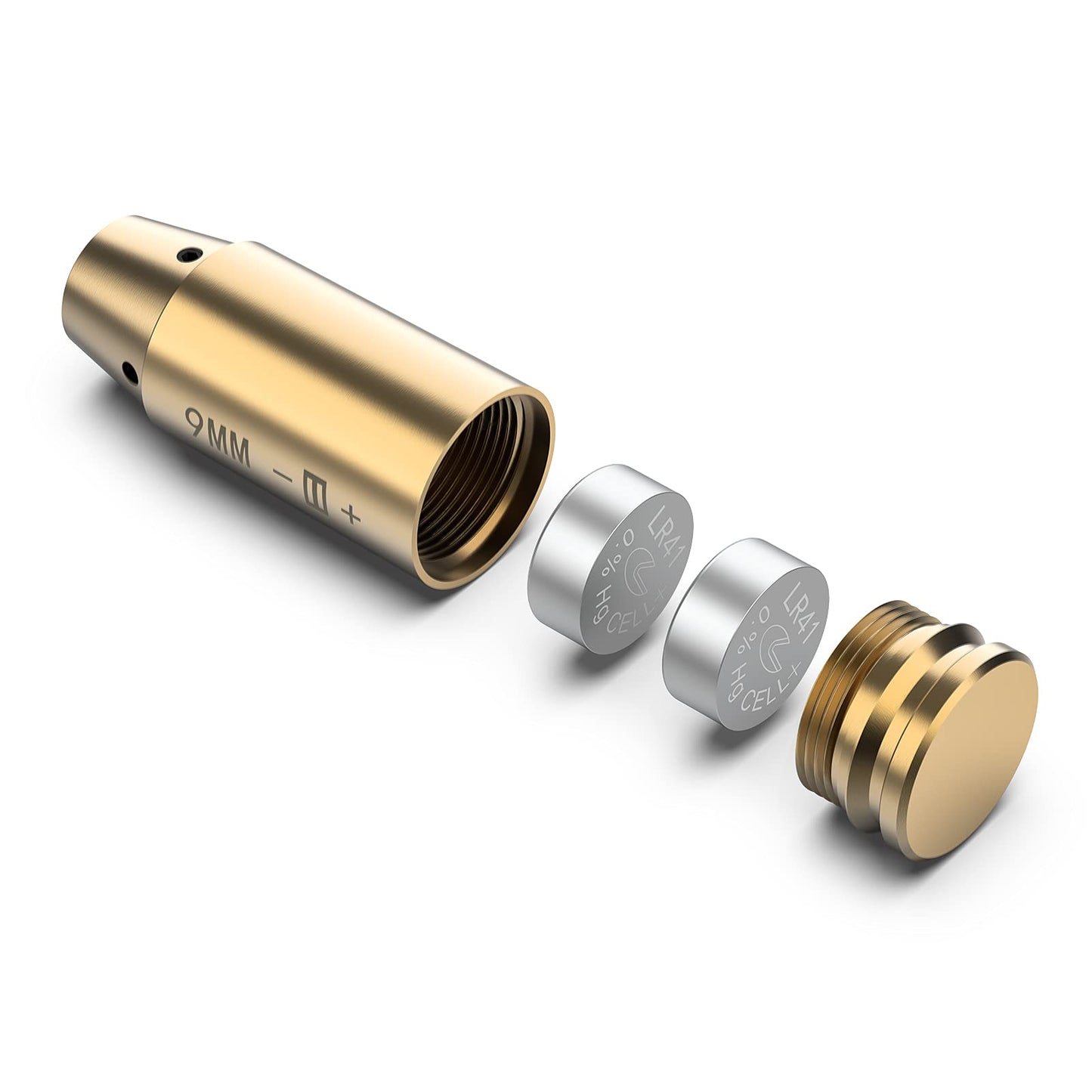 Feyachi Bore Sight 9mm Red Dot Laser Zeroing Bore Sighter Pistol Laser Boresighter with 3 Sets of 0.29 * 0.39 * 1 in, 9MM