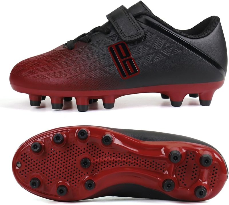 Kids Firm Ground Soccer Cleats - Boys & Girls Athletic Football Shoes | Durable & Comfortable Fit