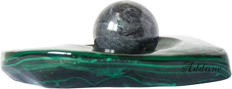 Baoding Balls - Dark Grey Stress Relief Exercise Balls | Natural Marble, 1.4" Diameter