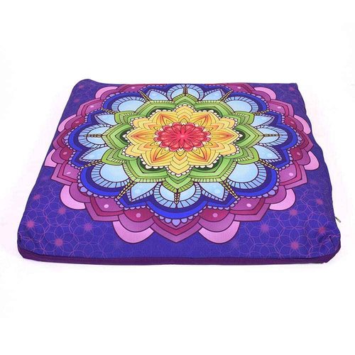 Cudegui Zabuton meditation cushion, meditation cushion floor pillow, meditation mat with eco firendly filling, Chakras Cover