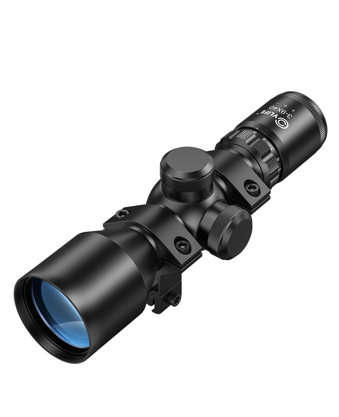 CVLIFE 3-9x40 Compact Scope Crosshair Reticle with 11mm Mounts for Quick Aiming