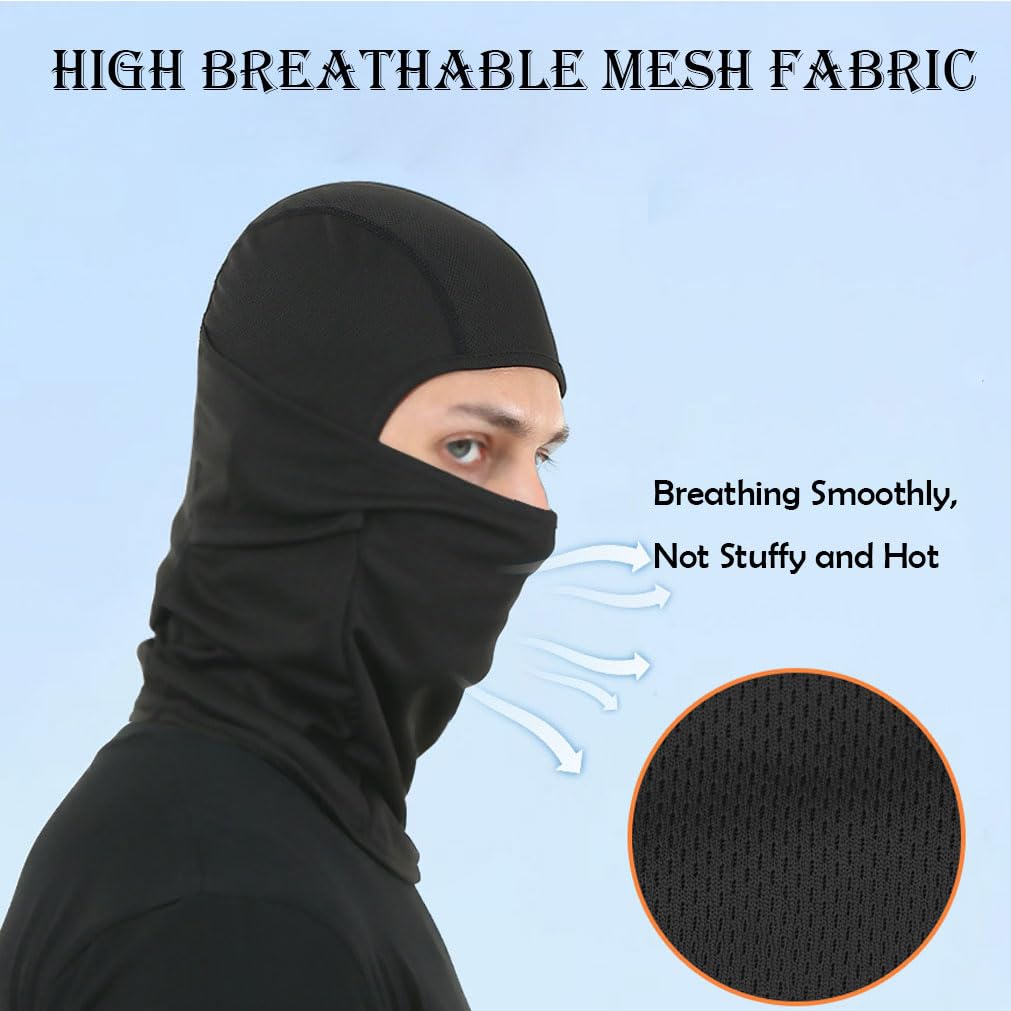 Balaclava Ski Mask for Men Full Face Mask Men Shiesty Ski Mask Women Motorcycle Helmet Head Cover Summer Sun UV Protection