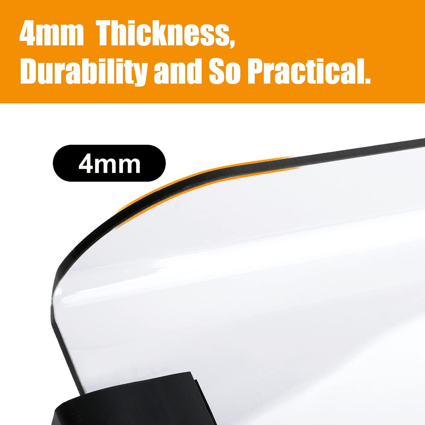 TechInovat Club Car Precedent Windshield (2004-Up), Golf Cart Tinted/Smoke Windshield for Club Car Precedent/Tempo/Onward with 2004-Up Models