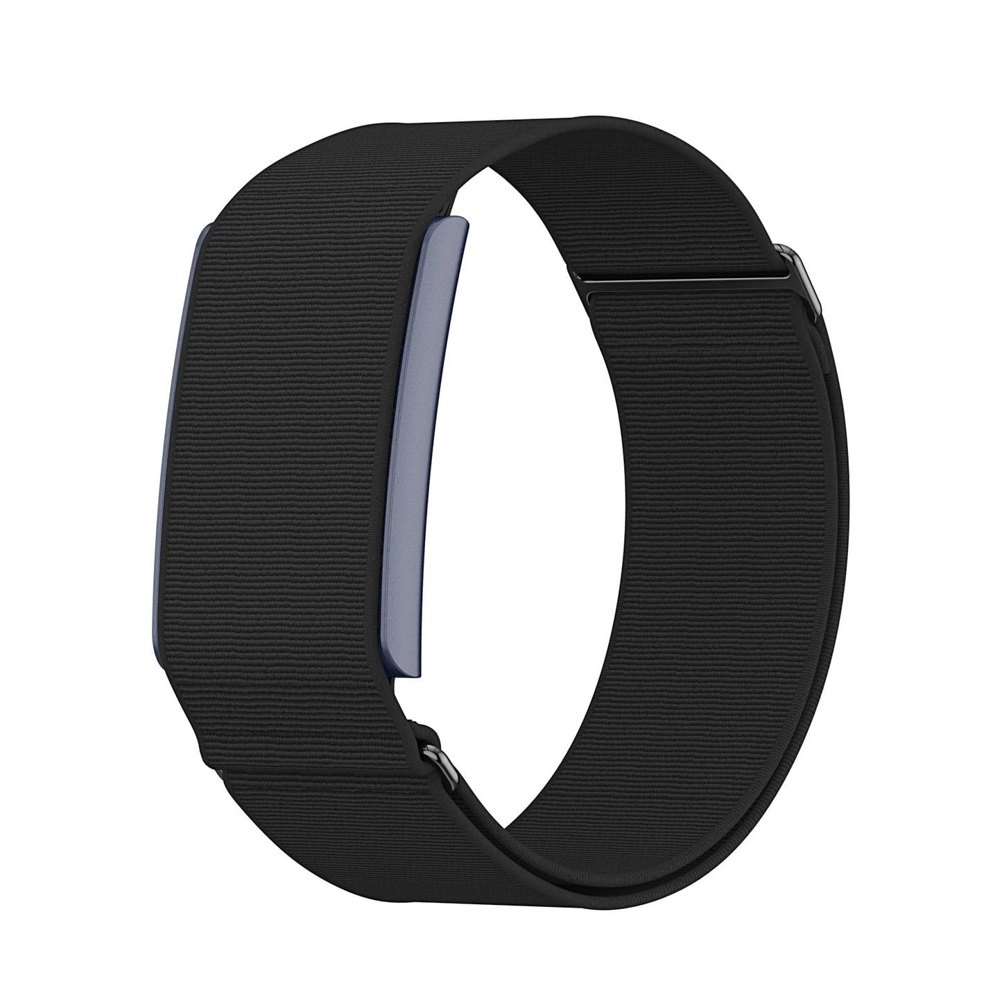 MAKCPOIMER Stretchy Nylon Sport Loop Compatible with Amazfit Helio Strap, Adjustable Elastic Fitness Tracker Wristband with Pre-Installed 22mm Pins (Black)