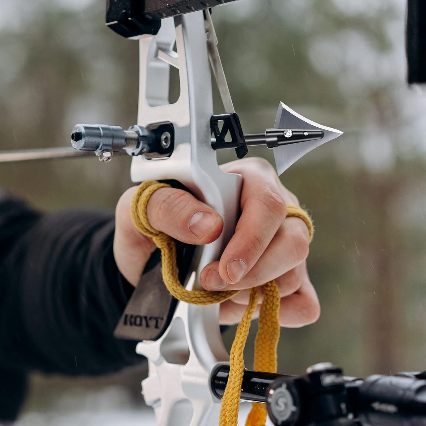 Broadheads 125 Grain Fixed Blades - Stainless Steel Right Bevel for Compound Bow | Pack of 6