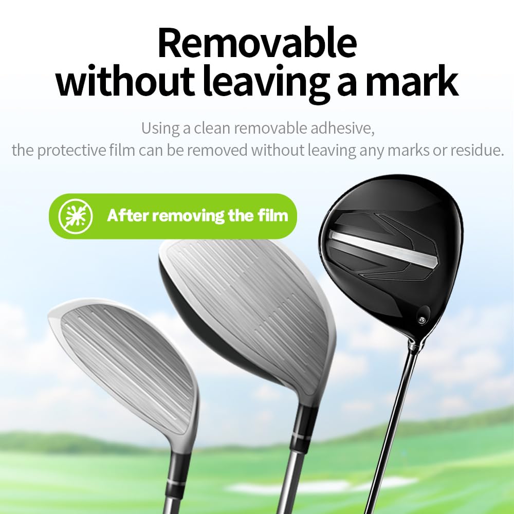 skoko 2 Pack Full Body Protective Film for Titleist Golf Driver TSR3 9Degree 2024 Top & Bottom & front, TPU PPF, Transperent Clear Cover Protector