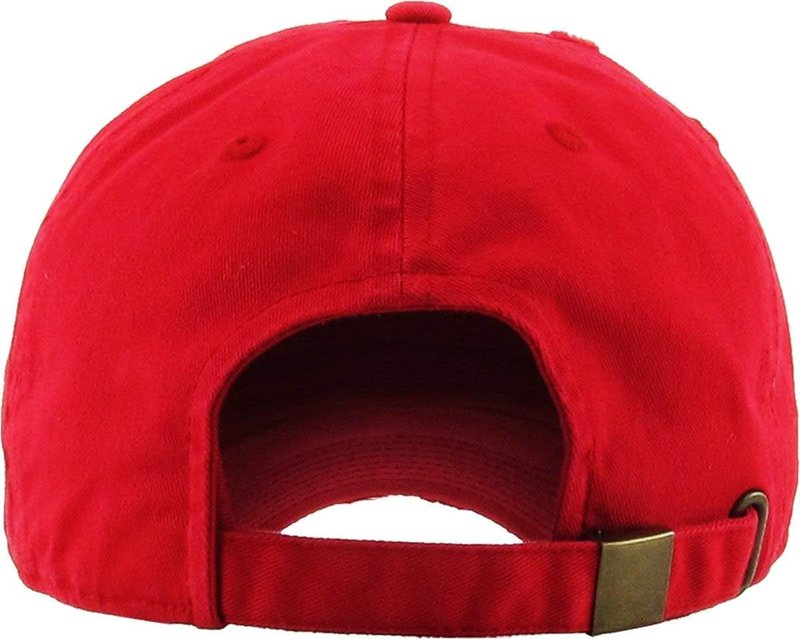 Vintage Washed Distressed Cotton Dad Hat - Adjustable Unisex Baseball Cap