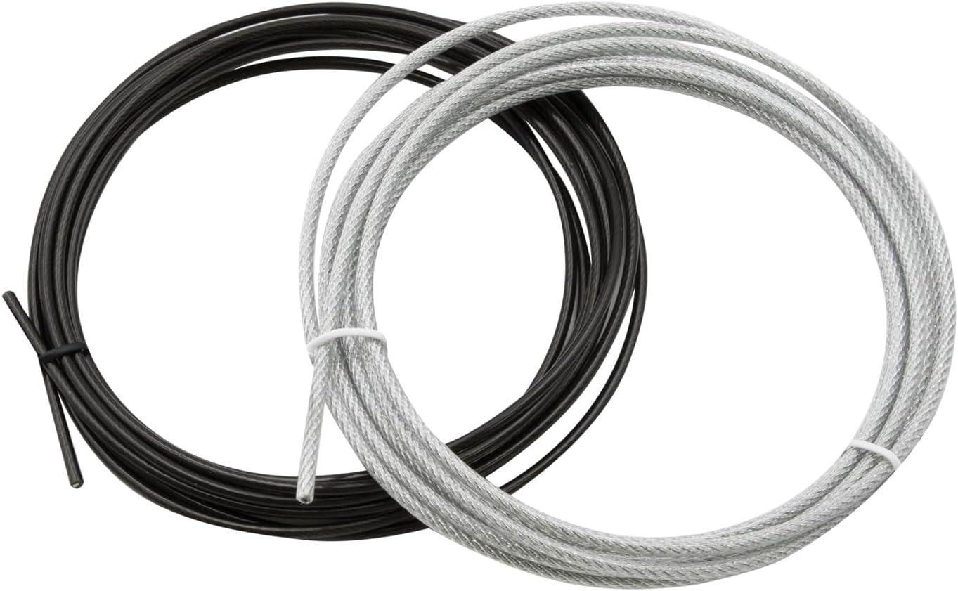 Premium Speed Rope Cables - Adult Jump Rope Set with Steel Ropes & Cable Protectors | Ideal for Fitness, Crossfit, Boxing, MMA