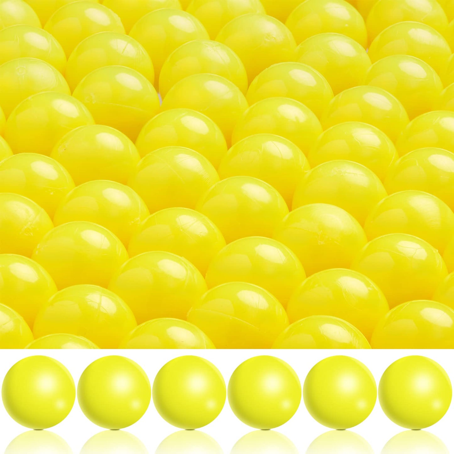 150 Pieces 68 Cal Paintballs Solid Balls 68 Breaker Balls Hard Nylon Paintball for Shooting Training Practice (Yellow)