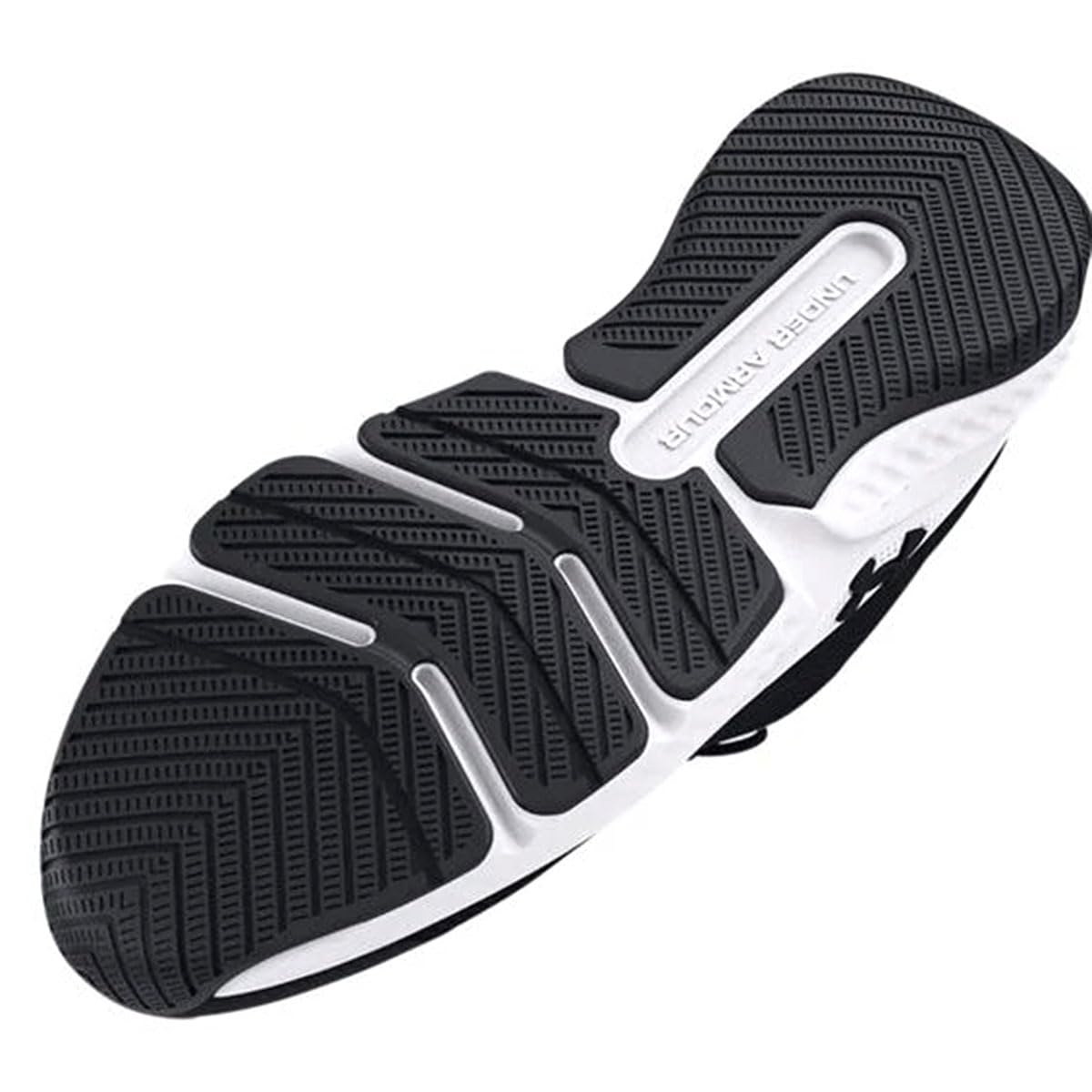 Under Armour Women's Dynamic Select, (001) Black/White/Black, 12, US