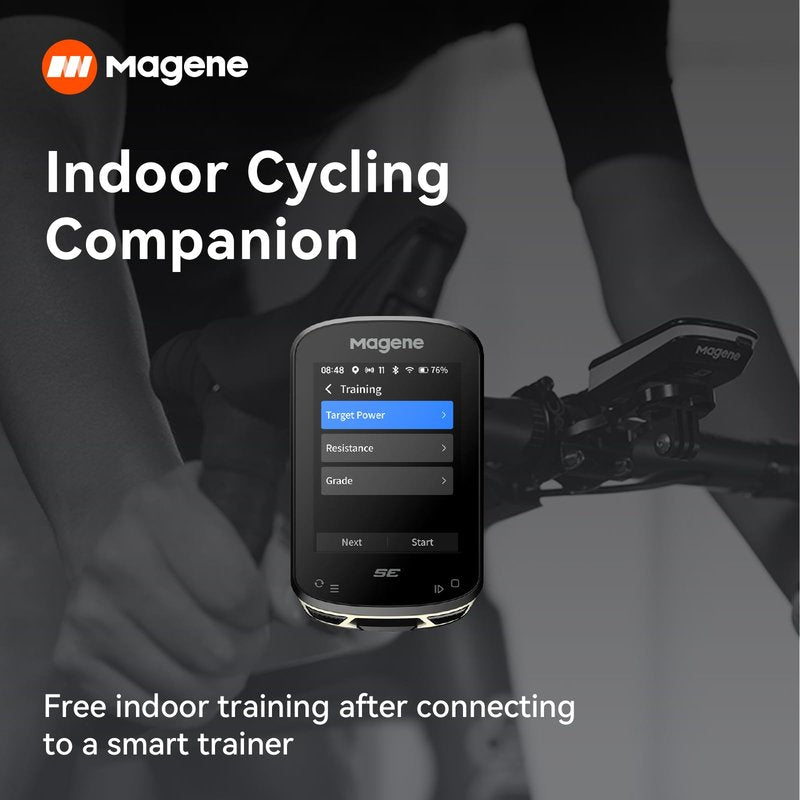 Magene C506SE Wireless GPS Bike Computer - 2.4" Color Screen, Route Navigation, Bluetooth & WiFi, Fast 5s Positioning, Supports 9 Cycling Devices
