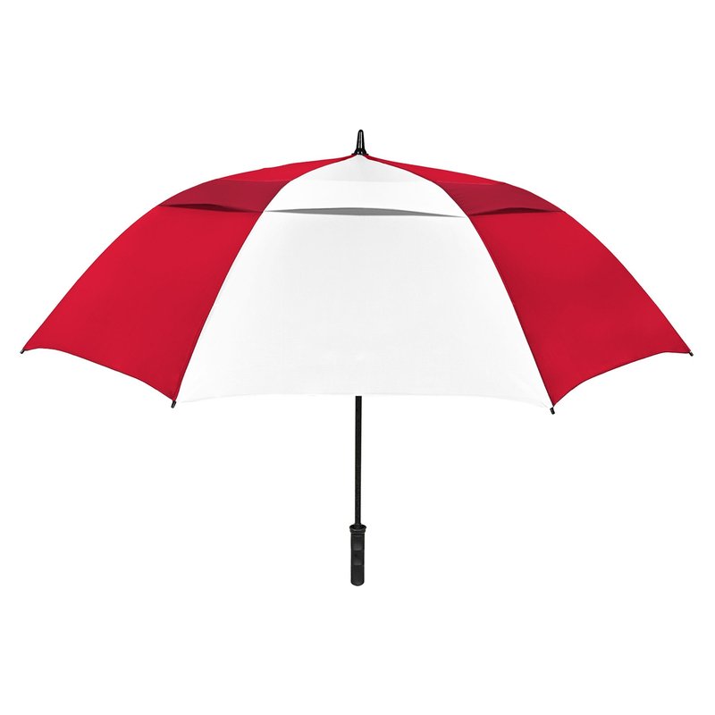 The Vented Tornado 64" Large Oversize Windproof Automatic Open Golf Umbrella, Heavy Duty Thick Fiberglass Ribs Waterproof Wind Vent Portable 2 Person Golf Umbrella for Men and Women - Black