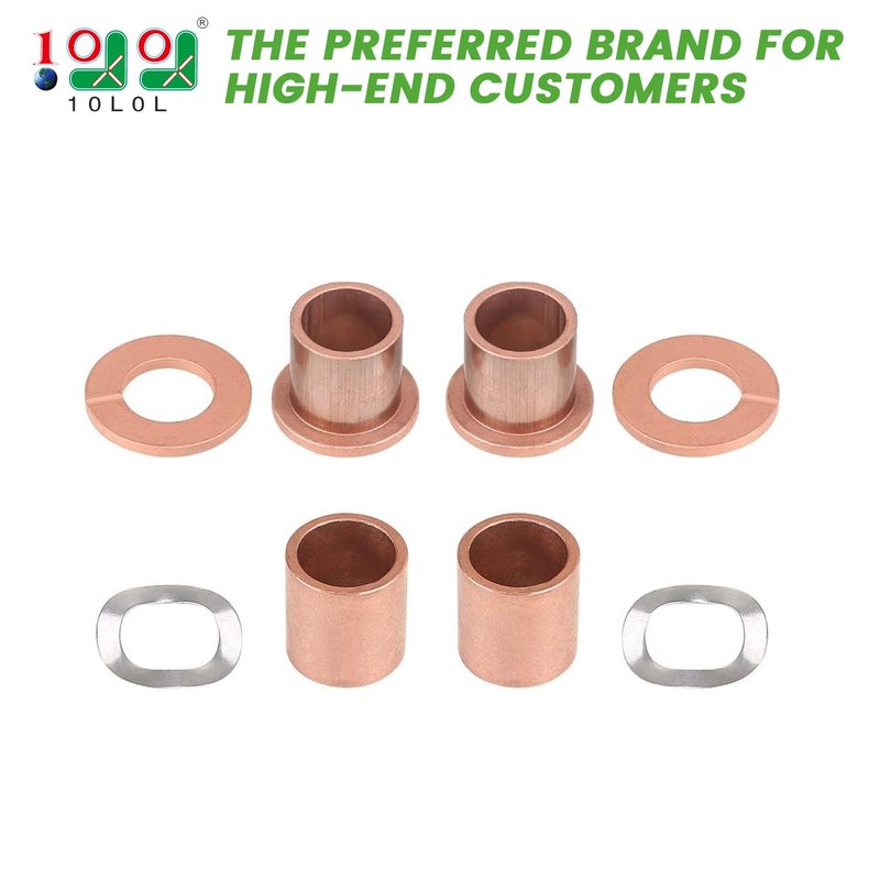10L0L Golf Cart Upper/Lower Spindle Bronze Bushing King Pin Bushing Fits Club Car DS 1981 Up,Replace OEM 8067, 7048, 1010150, 1016389
