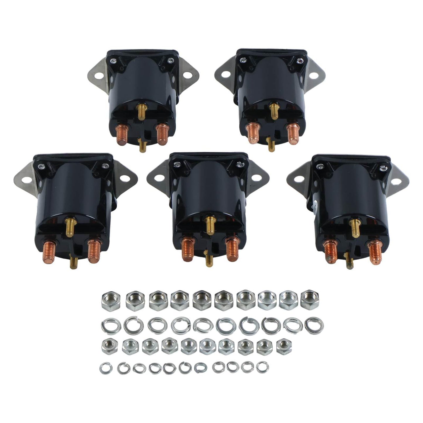 NETYANPI 5X 4-Terminals 36V Solenoid 8016 Compatible with Club Car DS Golf Carts Precedent Series 1976-1998