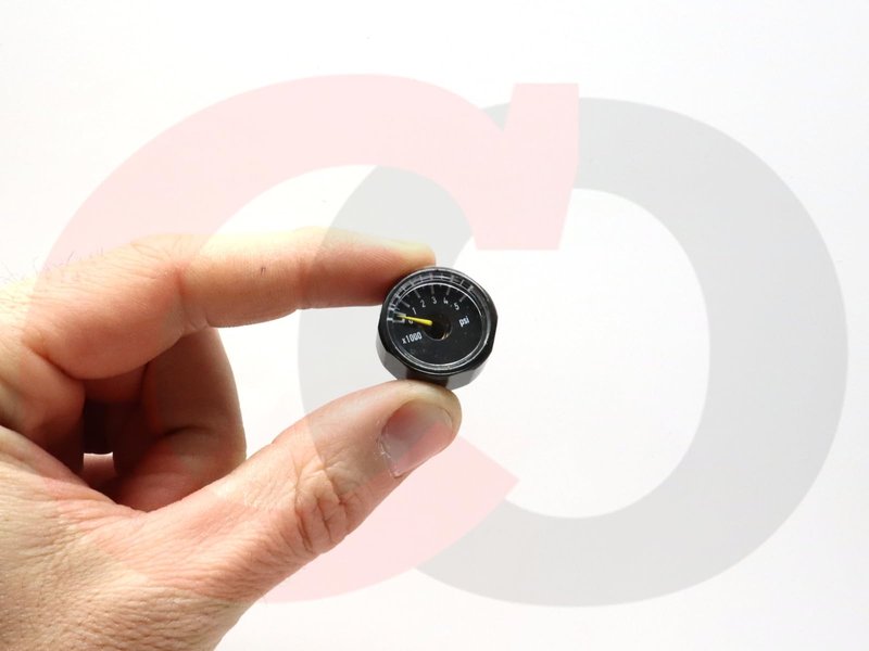 5000 PSI Gauge for Paintball Air Tank by Captain O-Ring (5k Gauge Black, Compatible with 3k and 4.5k Tanks)
