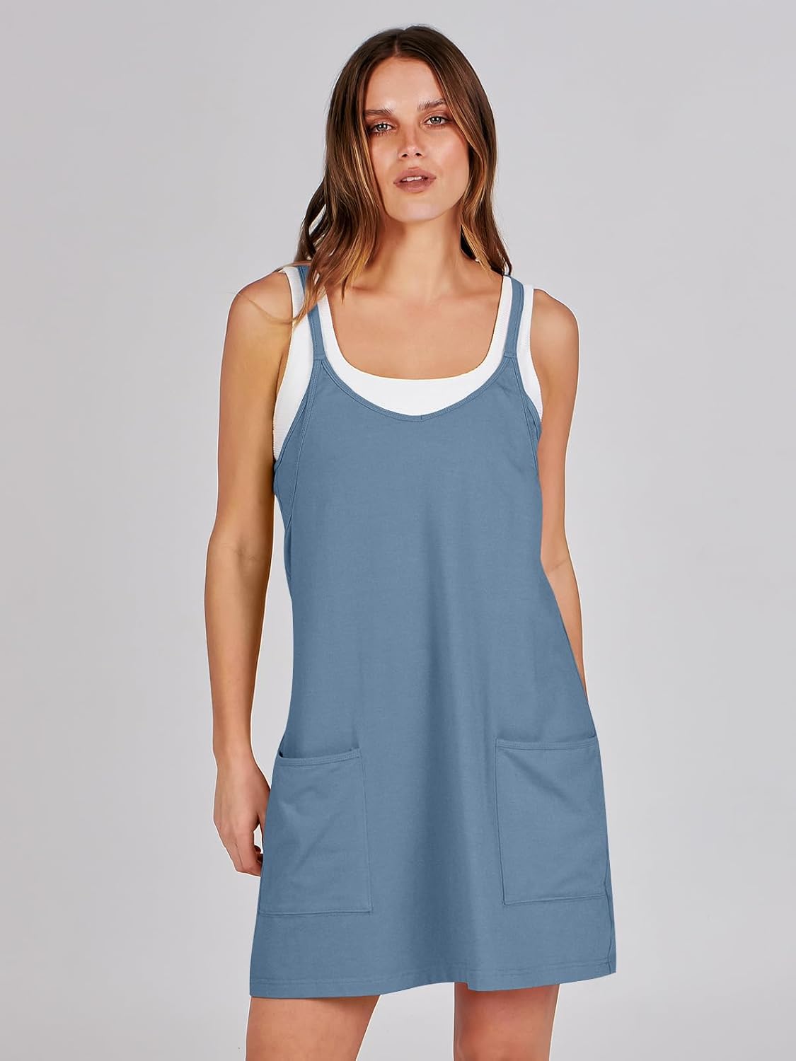 Women’s Athletic Tennis Dress - Summer Workout Mini Romper with Built-In Shorts | Perfect for Travel & Vacation
