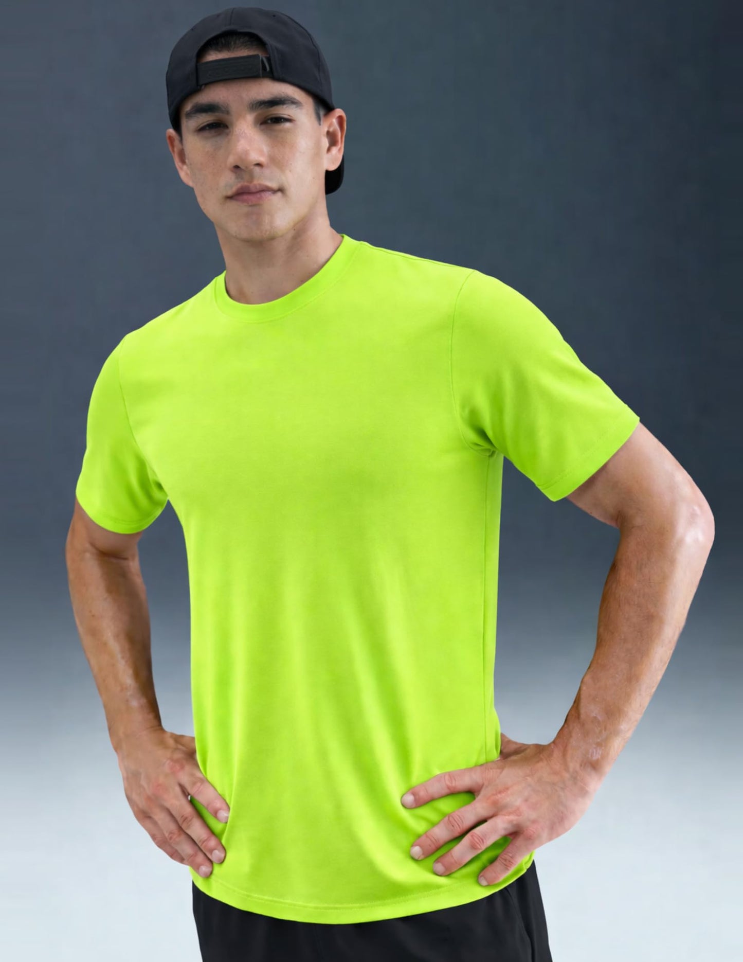 5 Pack Men’s Active Quick Dry Crew Neck T Shirts | Athletic Running Gym Workout Short Sleeve Tee Tops Bulk (Edition 7, X-Large)