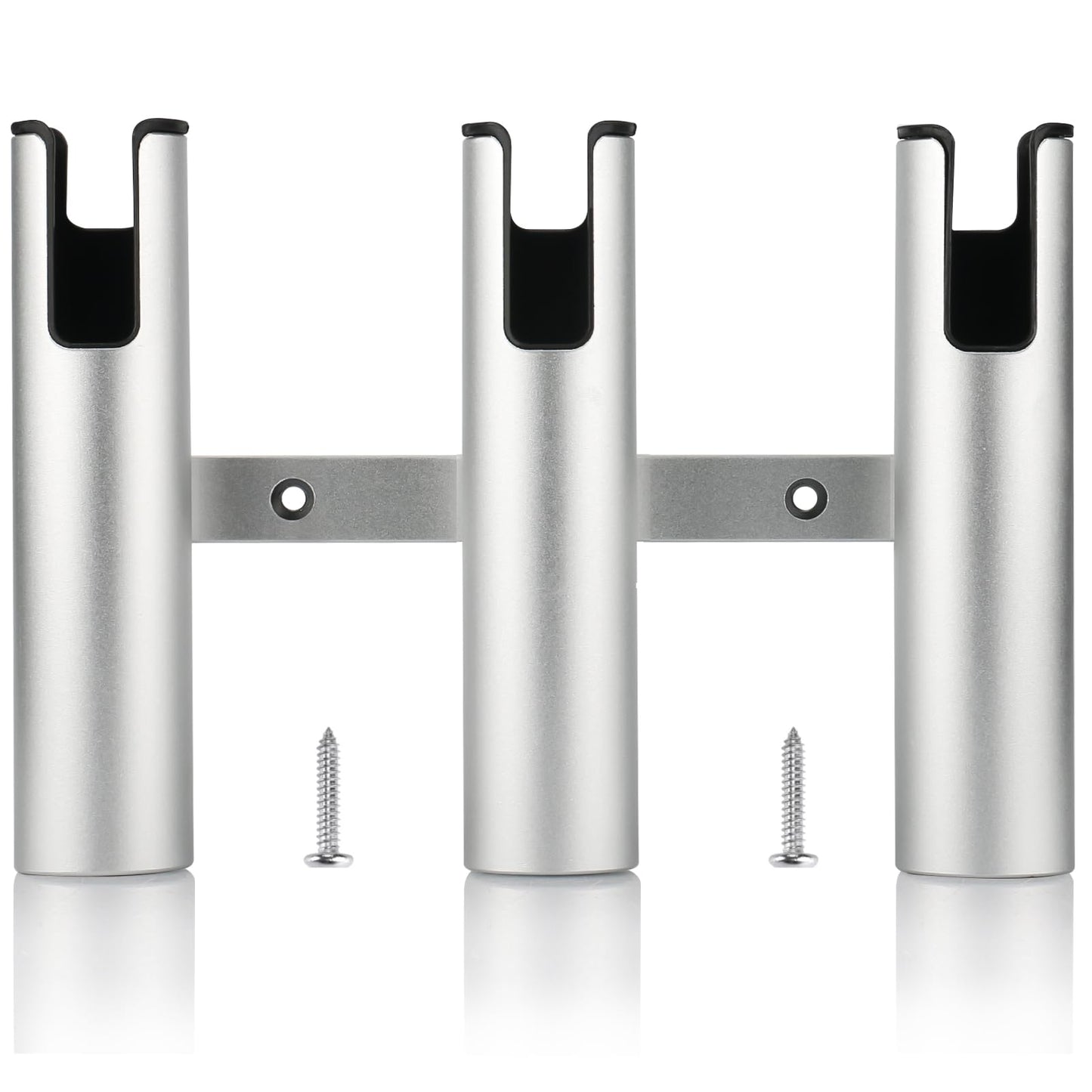 Marinebaby Fishing Boat Rod Holder Aluminum,3 Link Tube Aluminum Rod Rack, Suit Boats & Yacht