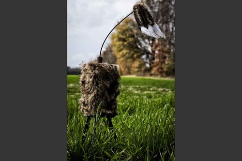 MOJO Outdoors Critter Predator Hunting Decoy - Great for Coyote and Bobcat Hunting and as a Varmint Decoy - Tail Decoy - Rabbit Decoy - Super Critter