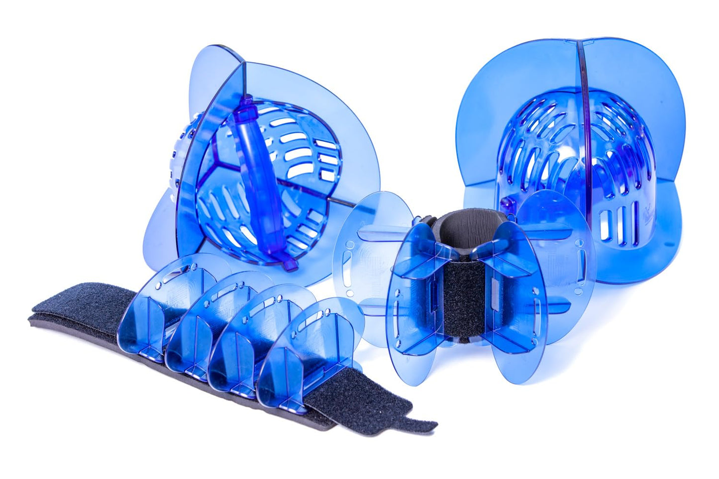 AquaLogix Total Body Pool Weights for Water Exercise Bundle, Polycarbonate Upper Body Bells & Padded Lower Body Fins, Aqua Therapy, Pool Exercise, Water Aerobics, Color Indicate Resistance Level