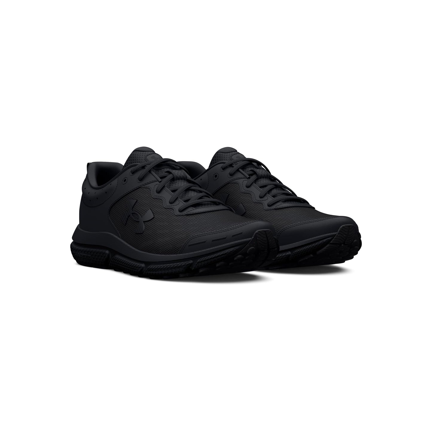 Under Armour Men's Charged Assert 10 Shoes, (002) Black/Black/Black, 10.5 X-Wide
