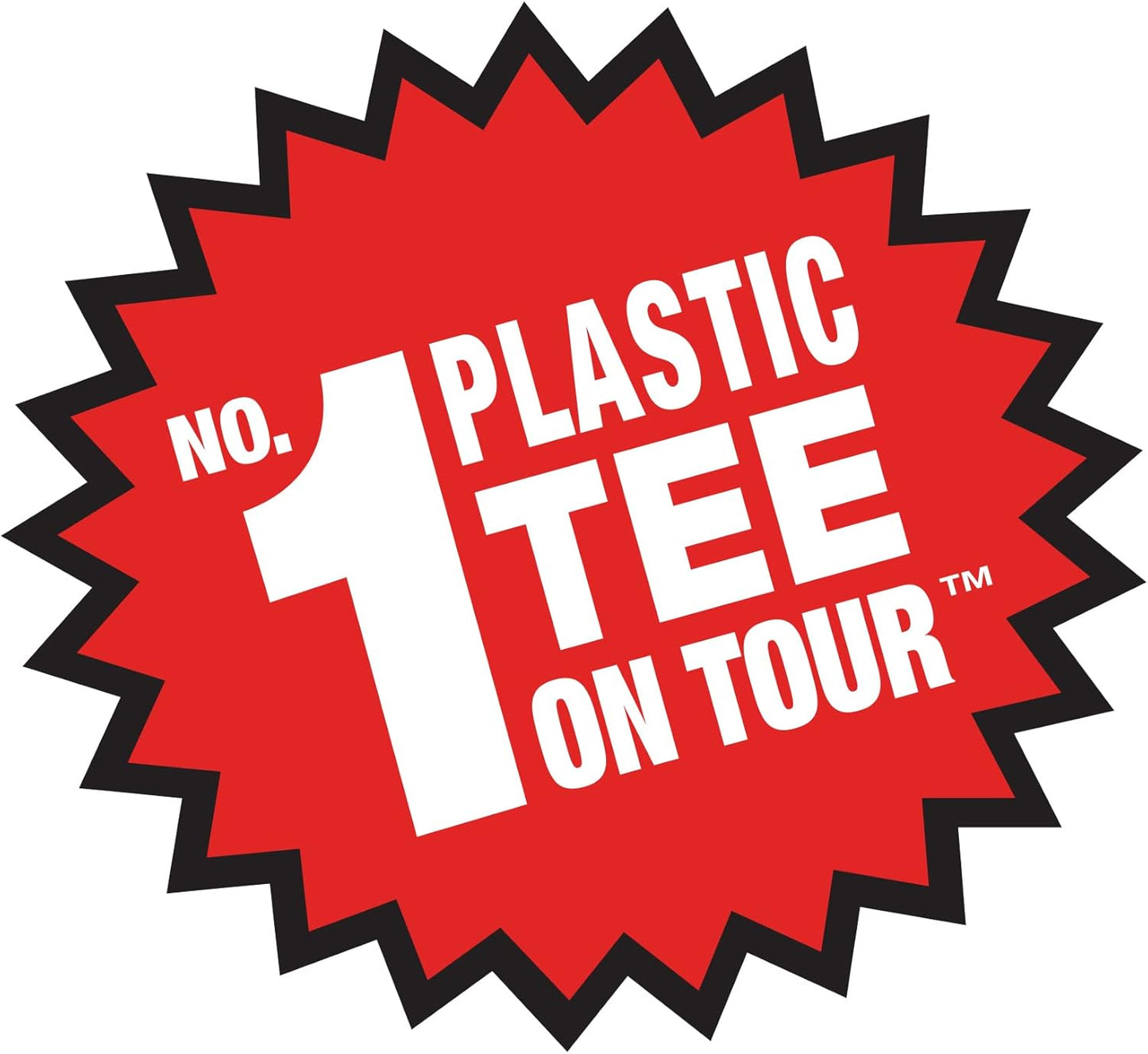 Pride Golf Tee - Performance Plastic Golf Tees for Consistent Play | 100 Count, 2-3/4 Inch, White